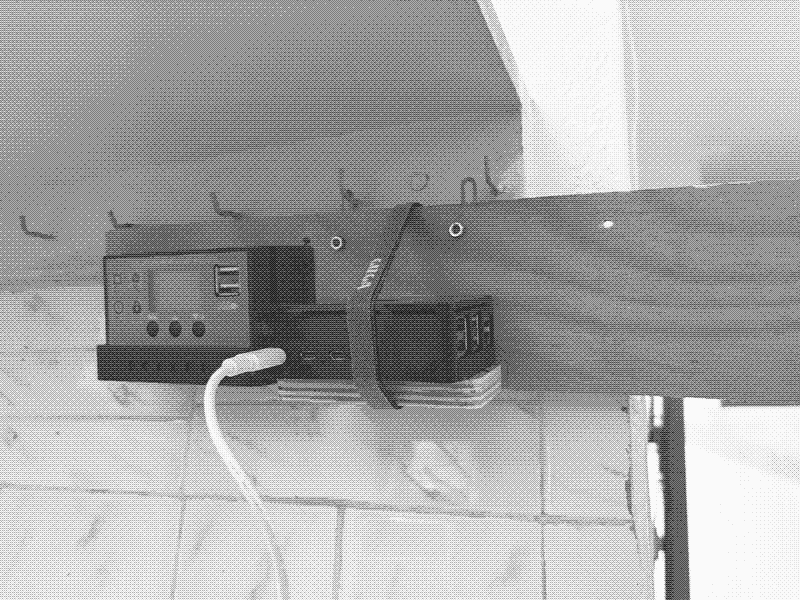 I strapped in the raspberry pi with a cable organiser velcro.