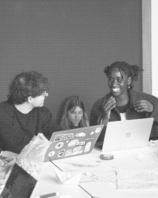 Laptop stickers, fake news, news humor and a model running offline.