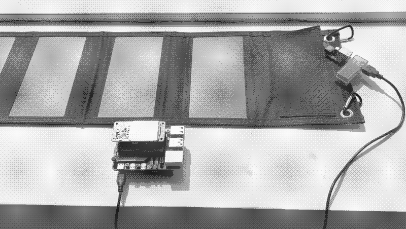 Setup with Potable Solar Panel, Raspberry Pi 5 with Whisplay